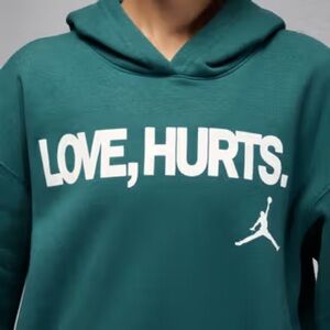 Nike Jalen Hurt “Love Hurts) Jordan Teal Women’s Hoodie.